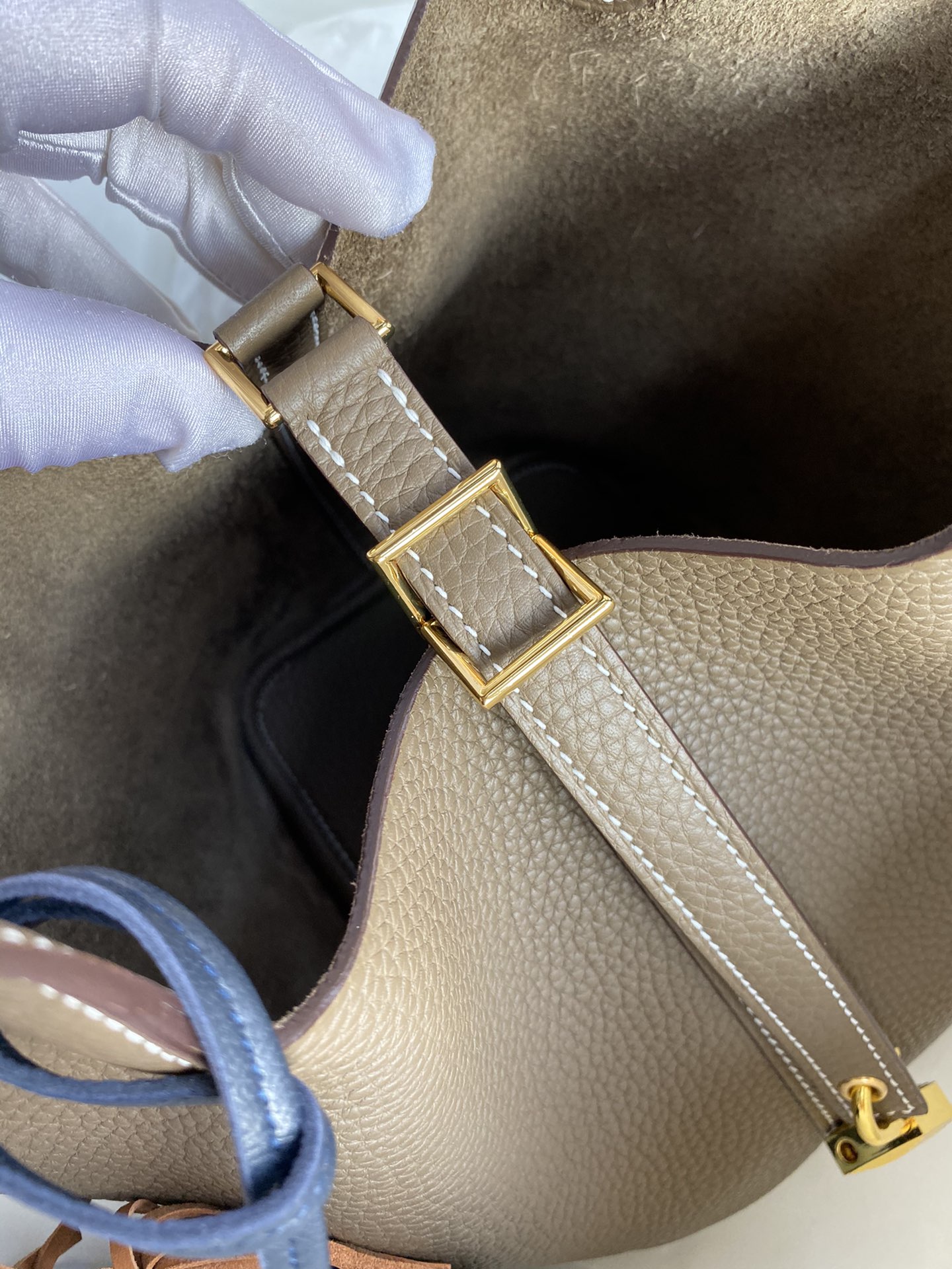 에르메스 피코탄 락18 에토프 금장 소가죽